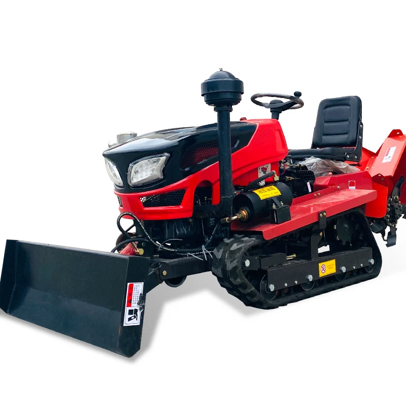 

Customized Multifunctional Plowing Tractor 35HP All-Terrain Mini Crawler Rotary Cultivator