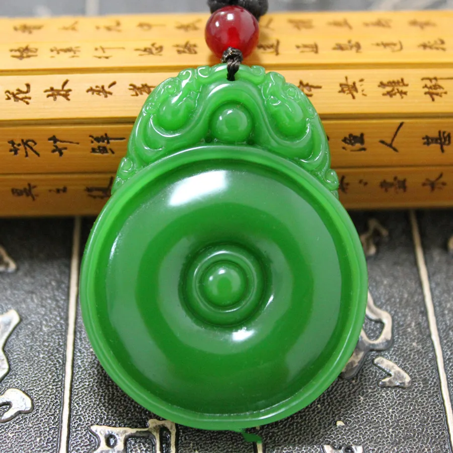 Xinjiang Hetian Jade Jasper Luck Peace Buckle Pendant for Men and Women Safe Transfer Pendant