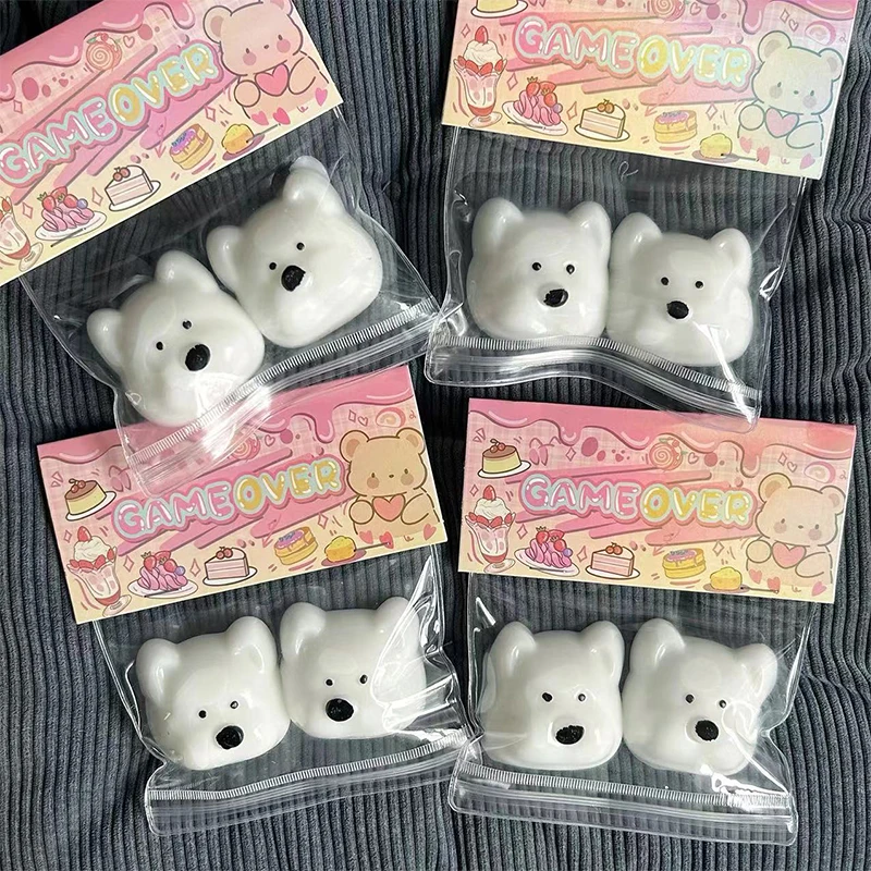 1Pcs Cute Little Dog Head  oy Lovely Squeeze Slow Rebound Toy Cartoon Soft Mochi Toys Stress Release Hand Relax Gifts