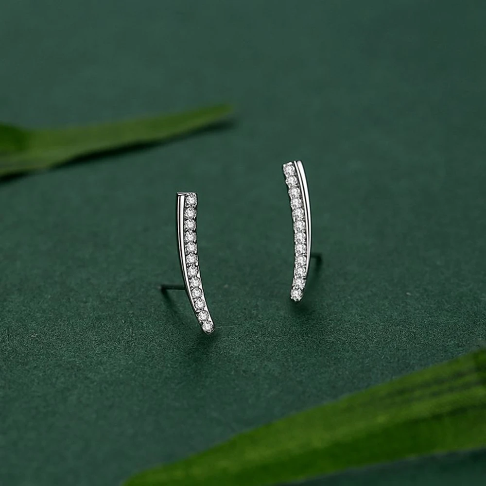 PuBang Fine Jewelry 925 Sterling Silver High Carbon Diamond Simple Classic Stud Earrings for Women Engagement Gift Drop Shipping