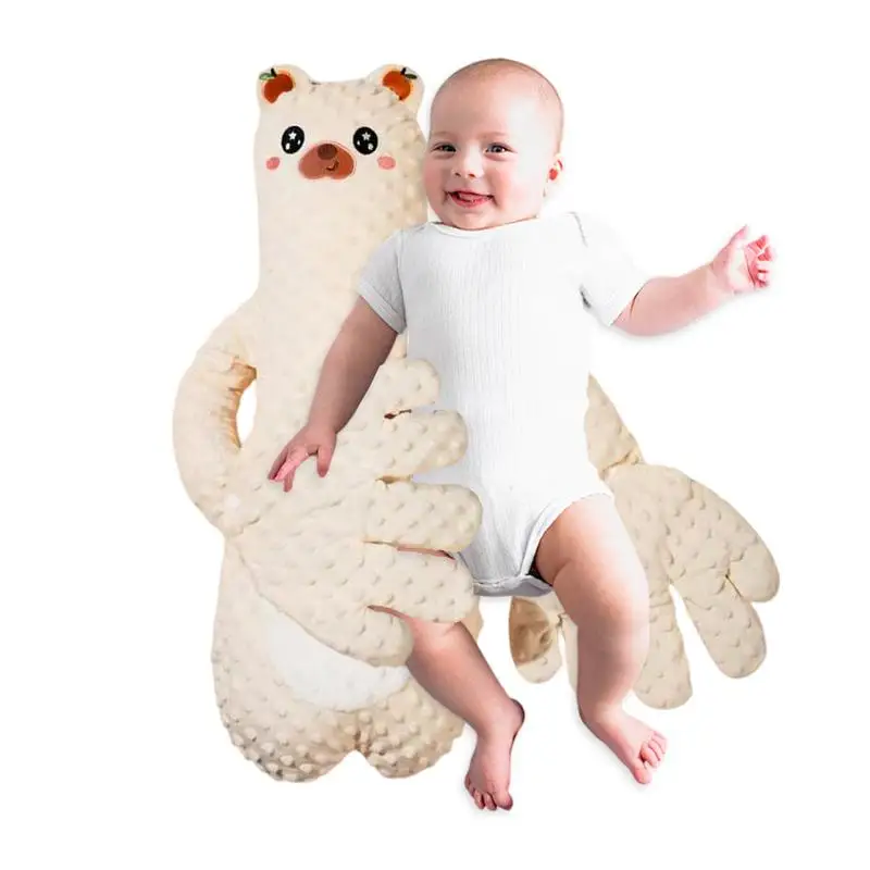 Baby Patting Sleeping Toy Bear Sleep Aid Adjustable Baby Patter Cute Cartoon Soother Red Bean Filling for Anti-Frightening