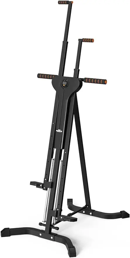 

Vertical Climber Exercise Machine for Home Gym with 4 Metal Guide Rails Folding Exercise Climber Cardio Workout Machine