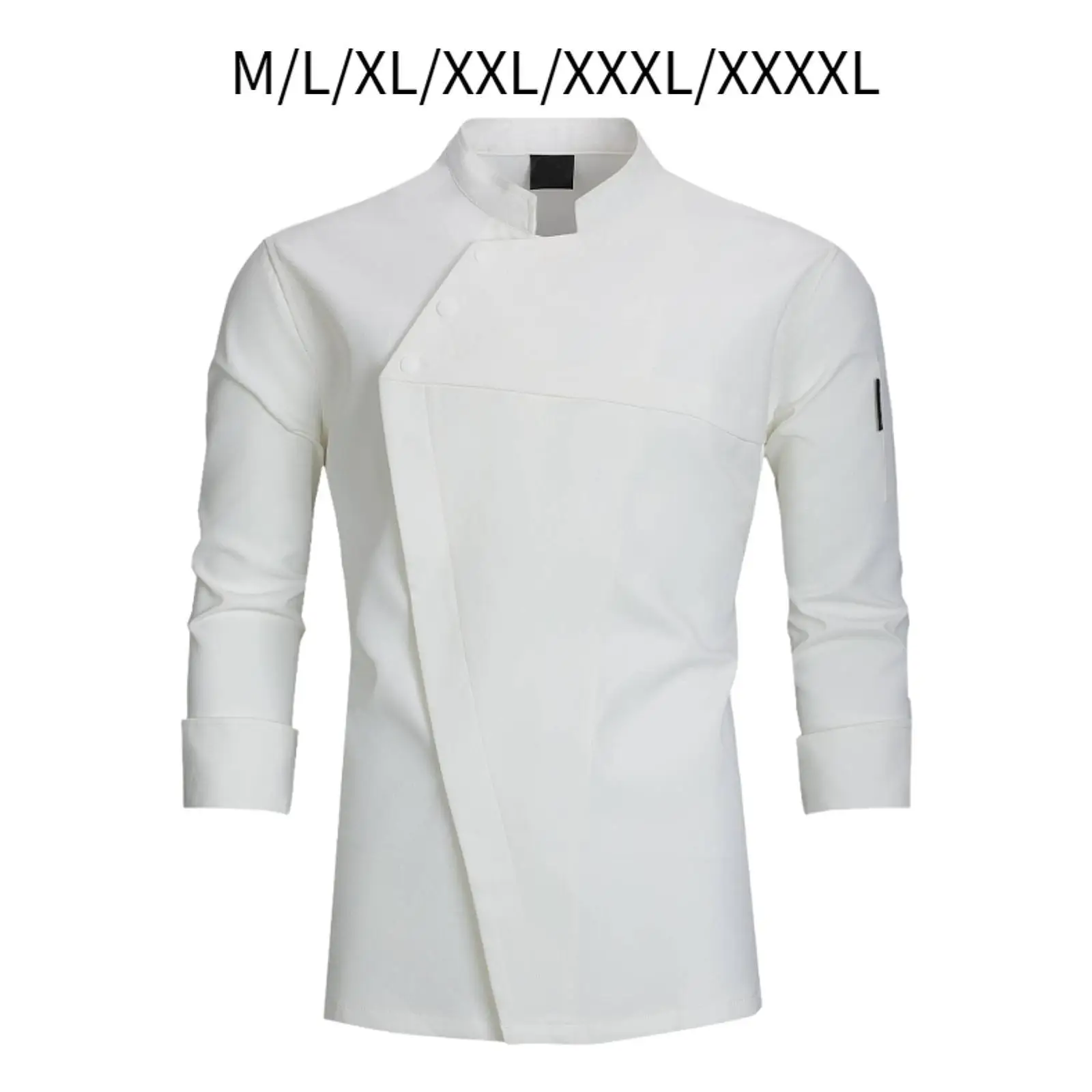 Women Chef Jacket Classical Stand Collar Chef Coat for Baking Cooking Hotel