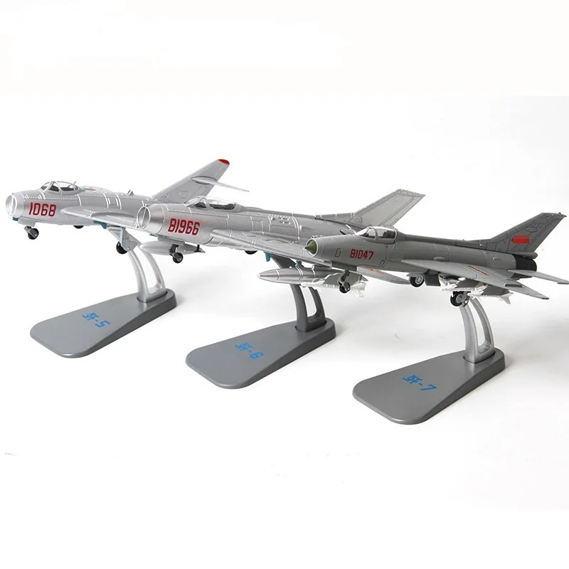 

Масштабная модель военного самолета J-5 J-6 J-7 1/72, литая металлическая, высококачественная модель истребителя для подарка