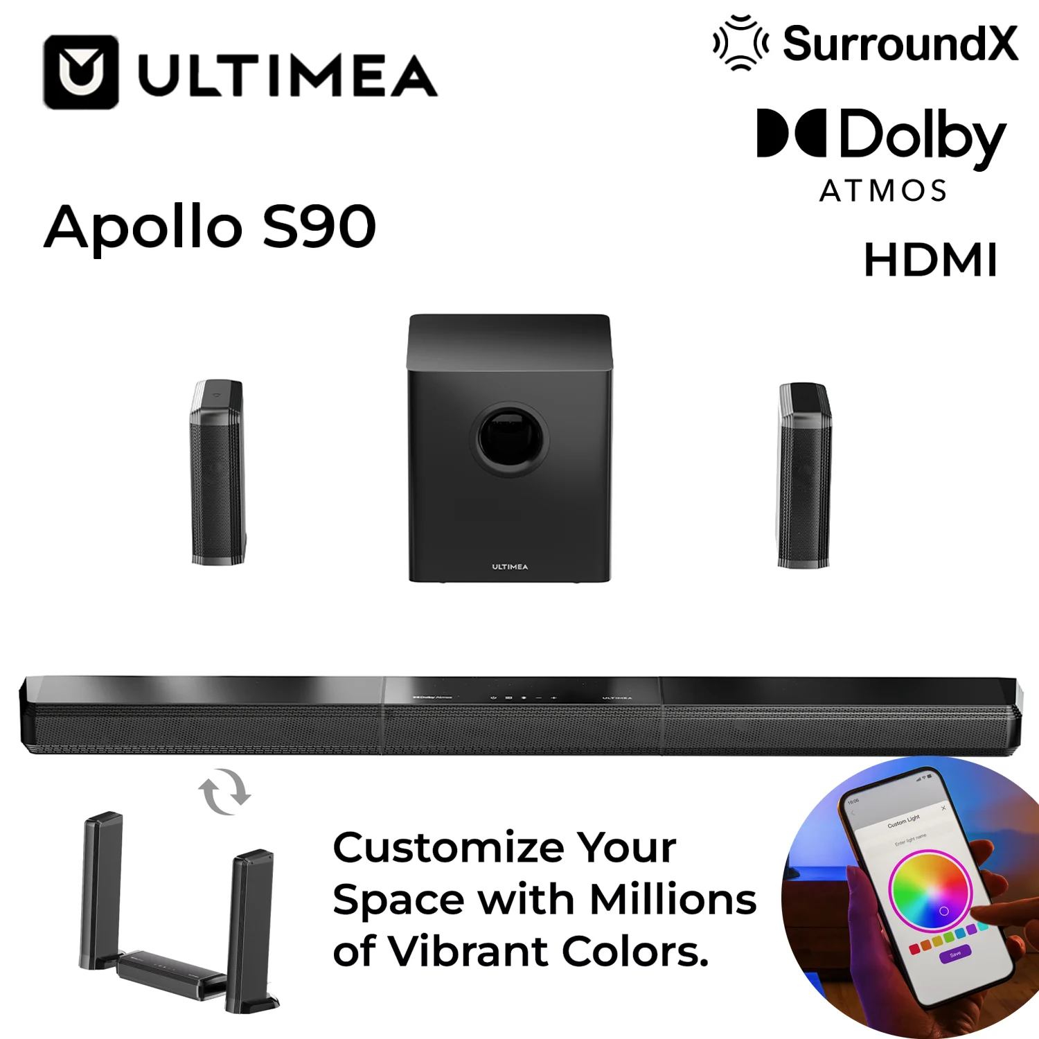 Soundbar ULTIMEA Apollo S90 z EU za $184.94 / ~705zł