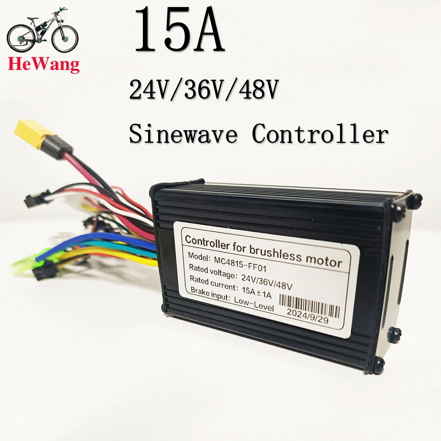 

24V36V48V-15A sine wave three-mode controller, for bicycle lithium battery modification e-scooter , for No.2 protocol instrument
