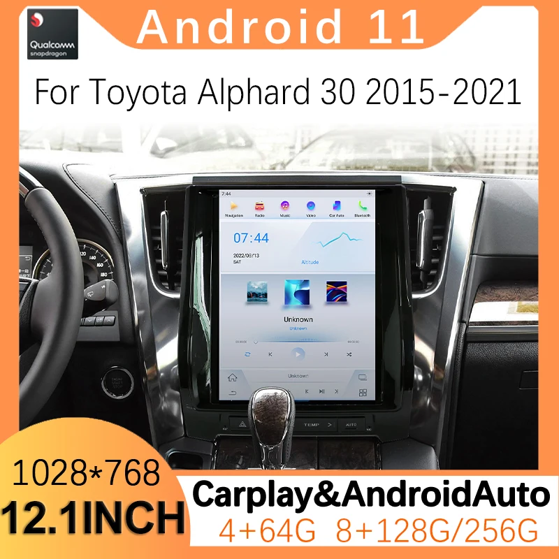 

Android 11 экран для Toyota Alphard 30 2015-2021 Автомобильный мультимедийный DVD стерео радио плеер GPS навигация CarPlay автомобильное радио 4G