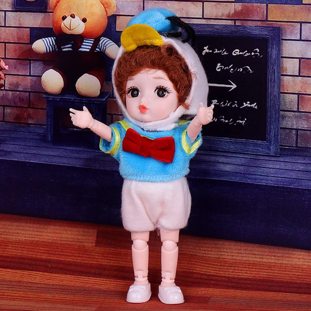 

1/12 BJD Cute BJD Doll with Clothes 13 Movable Joints Cute Face Mini Girl Doll with Clothes with Shoes with Clothes