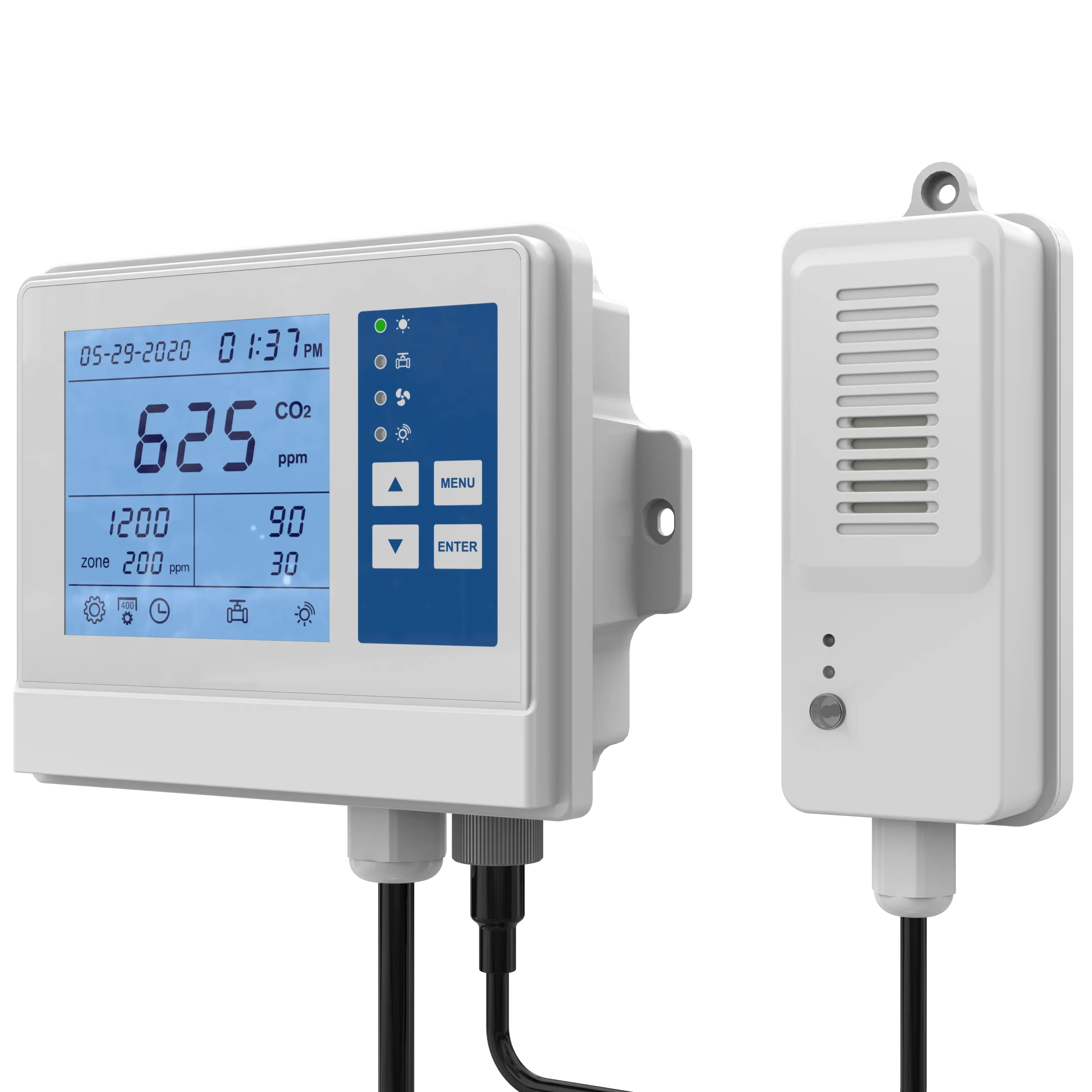 New SA1600P CO2-Temperature-RH controller, Carbon dioxide controller for greenhouse with sensor probe