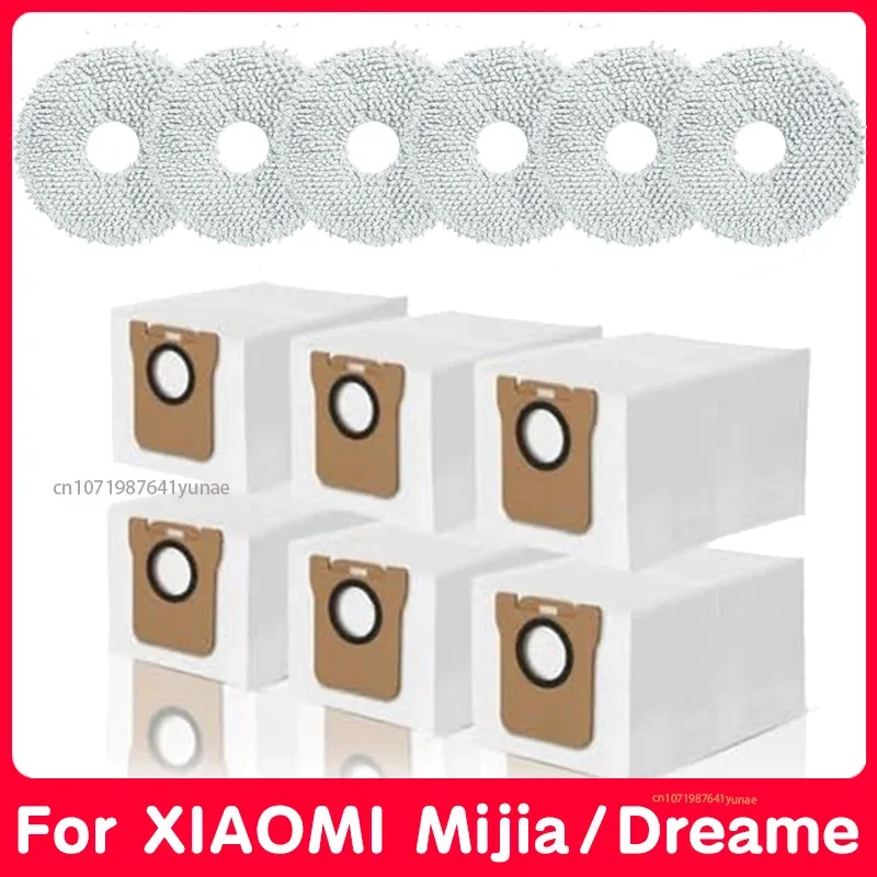 Staubbeutel für xiaomi mijia omni 1s b101cn b116 x10 zubehör staubbeutel für dreame l10s ultra/s10 pro mop tuch ersatz