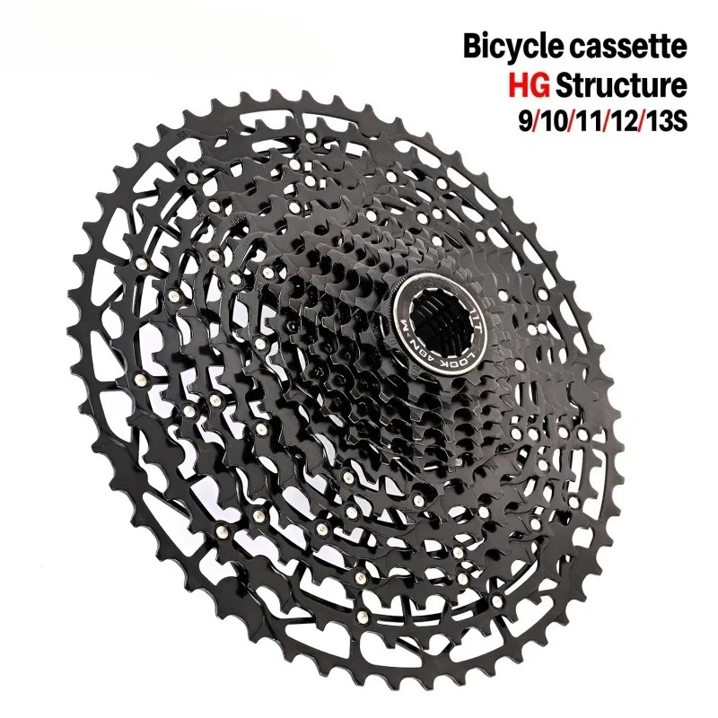 Ultralight Bicycle Cassette Freewheel Carbon Steel 10-13 Speed HG Structure Sprocket for Mountain Bike