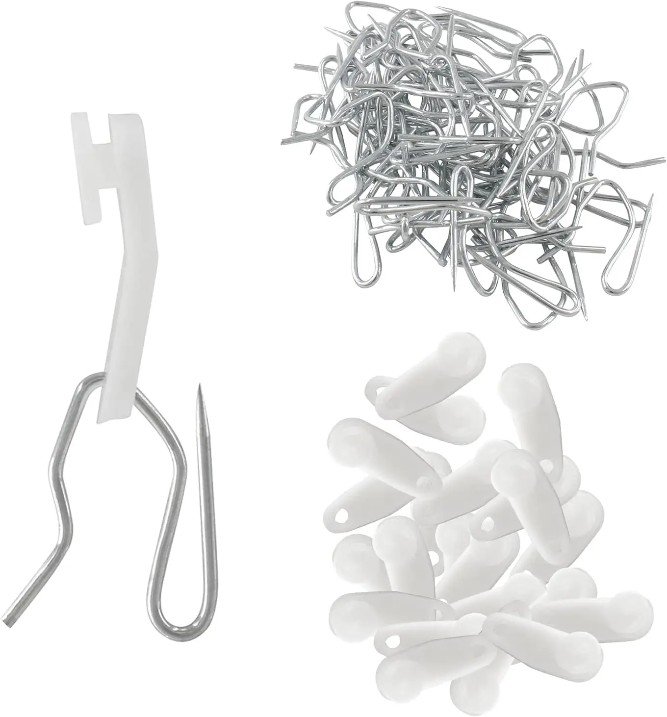 Stainless Steel Hook Curtain Track Pulley Curved Track Accessory Side Rail Roller Drapery