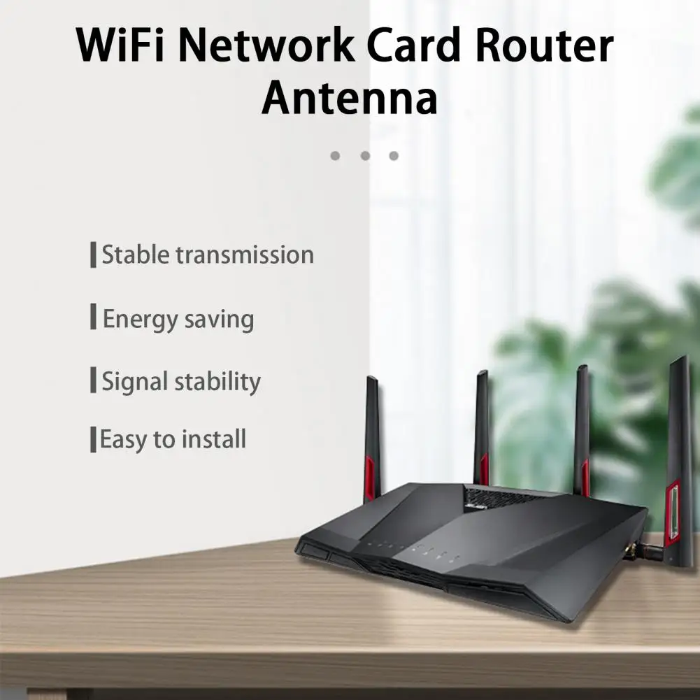 Router Antenna High-gain 2.4G 5.8G Dual Bands Foldable SMA Male Wide Range Wireless Network Card Adapter Antenna Router Supplies