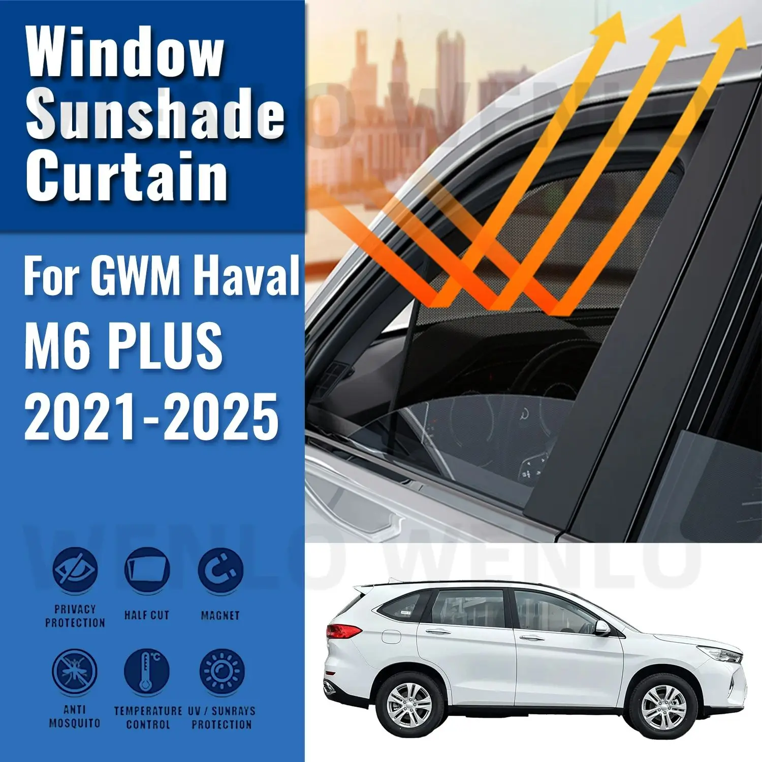 pare-soleil-magnetique-pour-voiture-gwm-haval-m6-plus-2025-2024-2023-2022-2021-rideau-en-maille-pour-pare-brise-avant-pare-soleil-pour-vitres-laterales-arriere