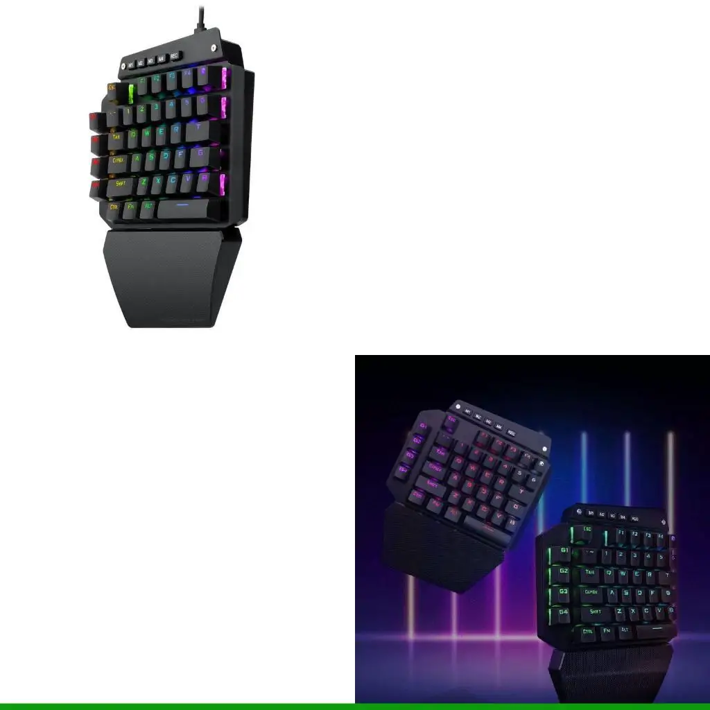 

U55C 44-клавишная механическая игровая клавиатура, сменная RGB светодиодная подсветка Outemu, полный переключатель для макросов