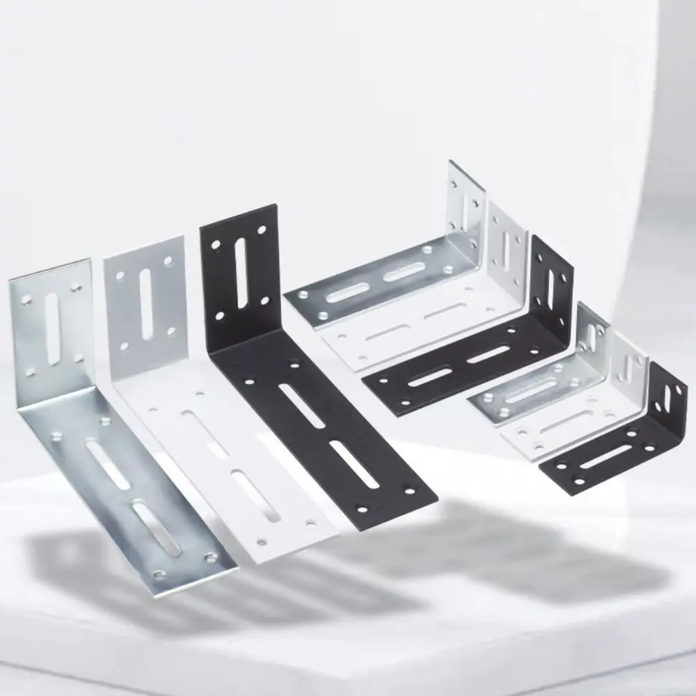 New Stainless Steel/Iron Corner Brackets Space Saving Wall Mounted Angle code Useful Durable Fixing Bracket Furniture