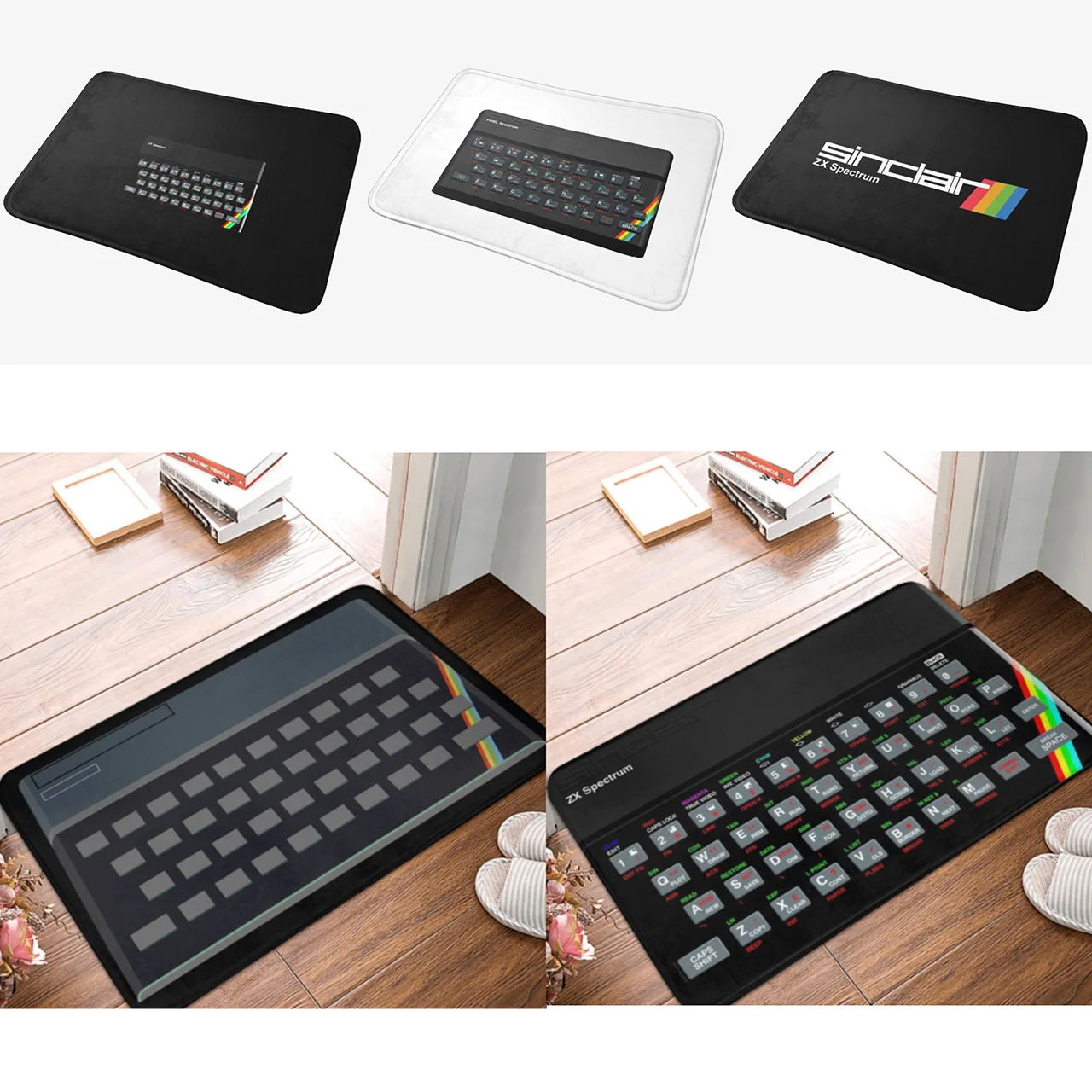 ZX Spectrum Non-slip Doormat, Super Absorbent, Bathroom Floor Mats, Home Entrance Rugs, Living Room Carpet, Outdoor Footpad