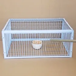 Mid Foldable Galvanised Pigeon Bird Trap Cage Feral Pigeon humane way with the one-way entrance Trapping Pigeons doves In Cages