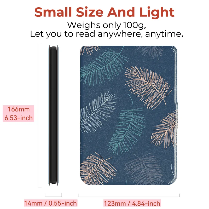 Twosheep 6-inch Case for Kobo Clara BW Clara Colour Clara 2E TPU Magnetic Flip Auto Wake Sleep TPU soft Cover Oil painting Monet