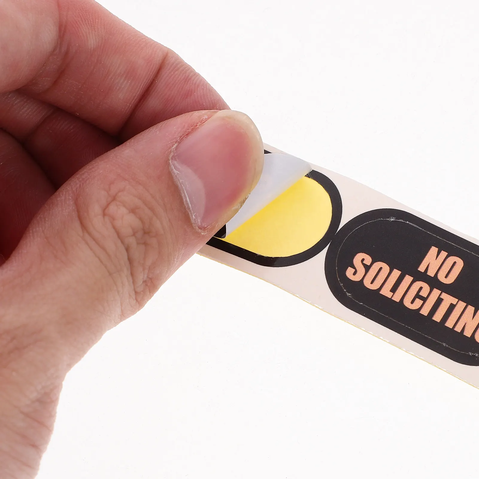 2Sheets No Soliciting Sign for PVC Stickers Prevent Unwanted Solicitation for Door Window Home No Soliciting Sticker