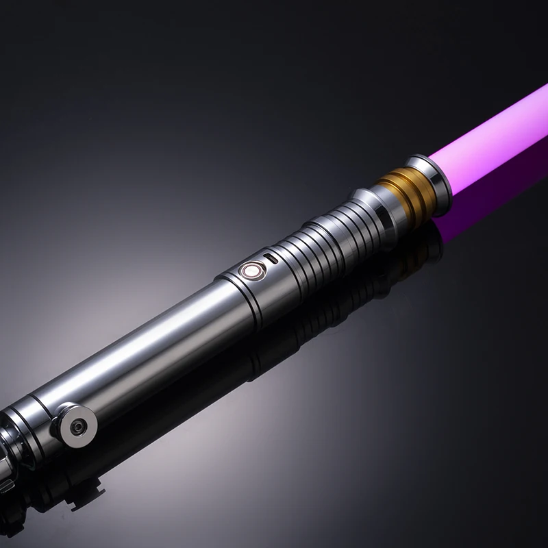 New Style Flashing Light Up Sable De Luz Metal Hilt RGB Colour Smooth Swing Dueling Toy FX Lightsaber