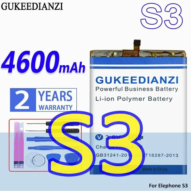 Долговечный аккумулятор мобильного телефона 4600 мАч для Elephone S3 Долговечный аккумулятор мобильного телефона 4600 мАч для Elephone S3