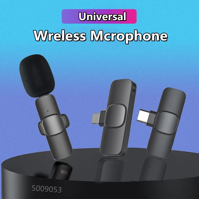 جديد اتصال لاسلكي ميكروفون صغير فيديو الصوت المحمولة تسجيل هاتف محمول لايف Gameing ميكروفون ل IOS أندرويد