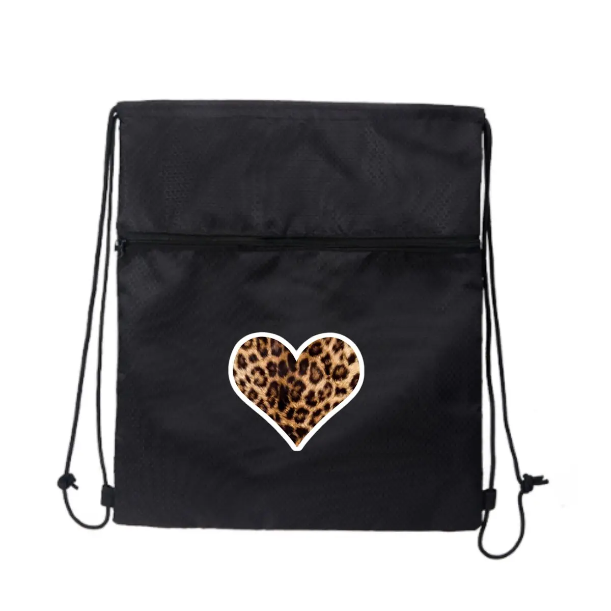 

Новый портативный рюкзак большой емкости на молнии с леопардовым принтом и шнурком