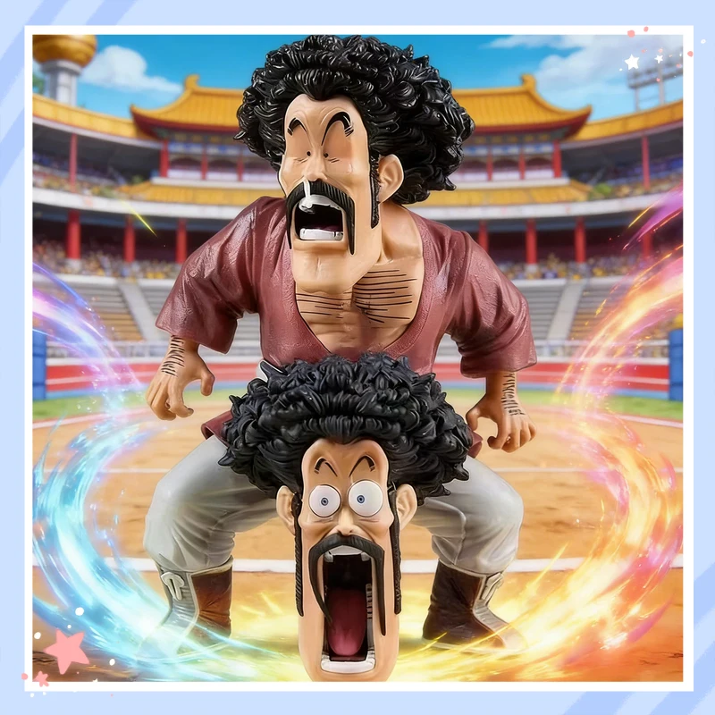 

Коллекционная статуэтка Dragon Ball Mr. Satan с двумя головами, забавная фигурка бойца из аниме, в коробке, для любителей аниме и коллекционеров