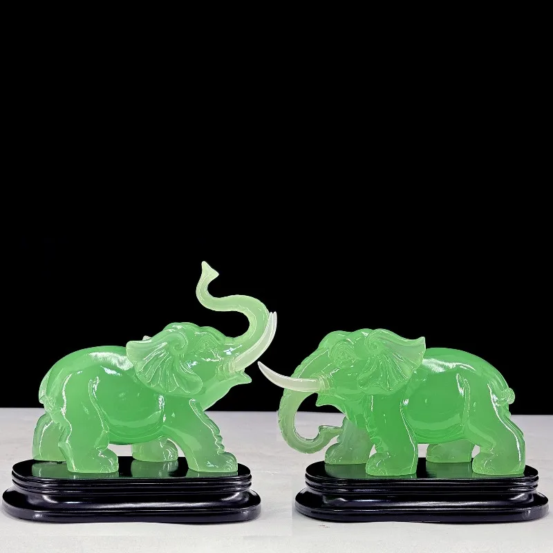 

Lucky Elephant Ornament Chinese Entrance Cabinet Wine Ornament Housewarming Opening Gift