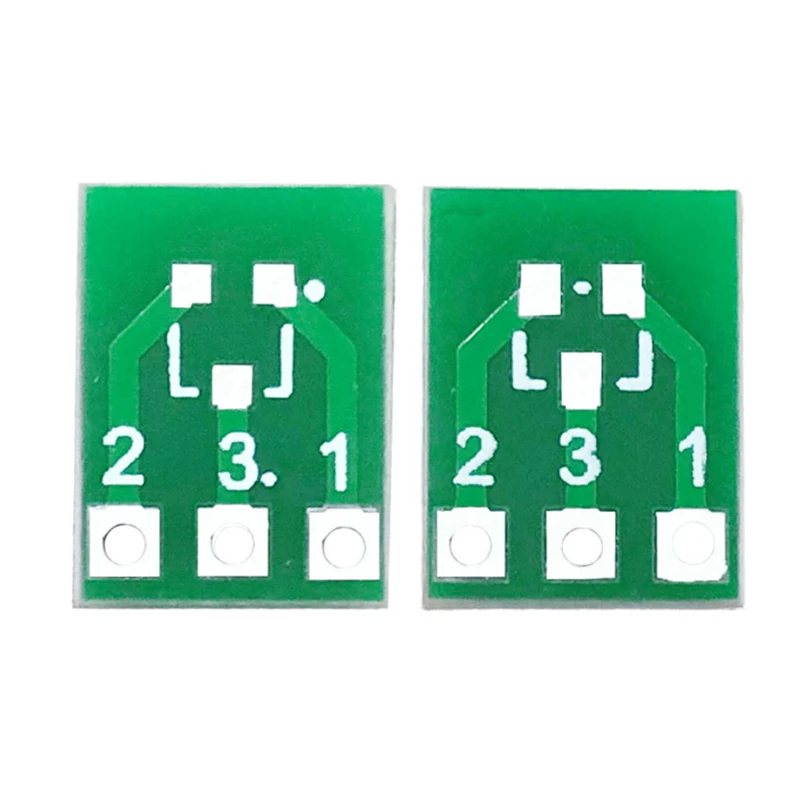 100PCS SOT23 SOT23-3 Turn SIP3 Double-Side SMD Turn To DIP SIP3 Adapter Converter Plate SOT SIP IC Socket PCB Board