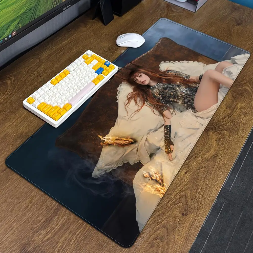 Singer A-Annalisa Mouse Pad XXL Computer Accessories Large Keyboard Laptop Table Pad The New Product Gamer Gaming