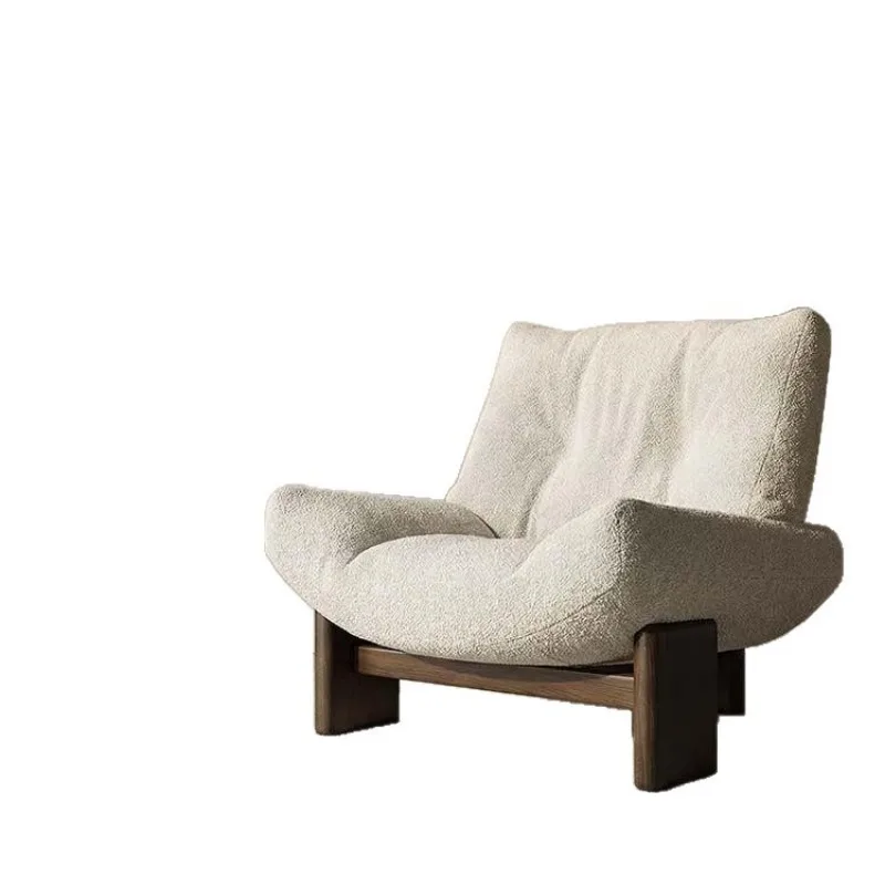 Vintage sofa chair, country solid wood single sofa chair
