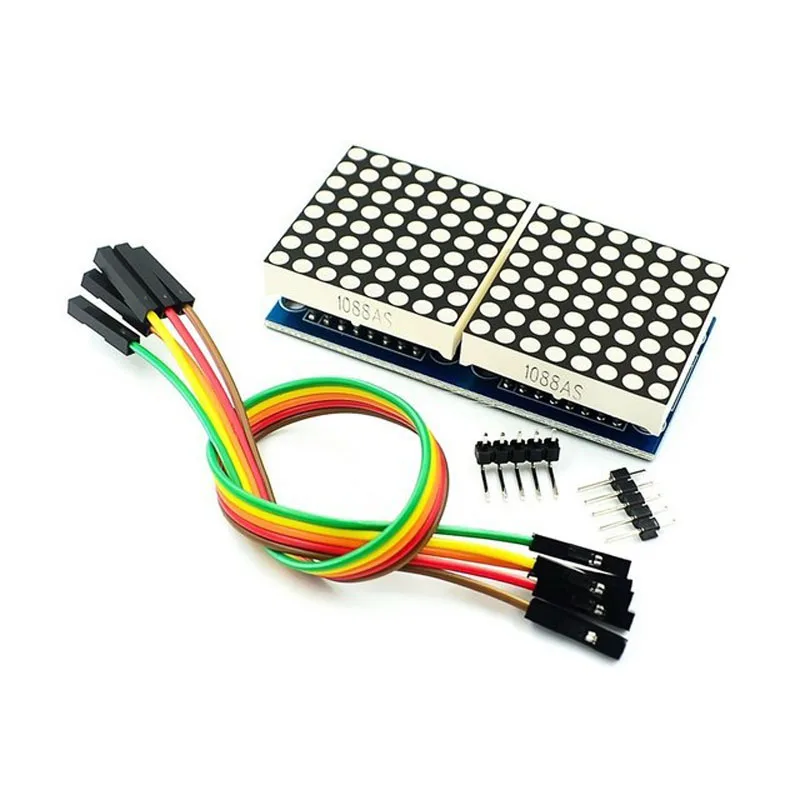 1~20Pcs 2/8/2*2/2*4/4*4/2*8 Bit MAX7219 Dot Matrix Module Single Chip Microcomputer Control Drive LED Display Module