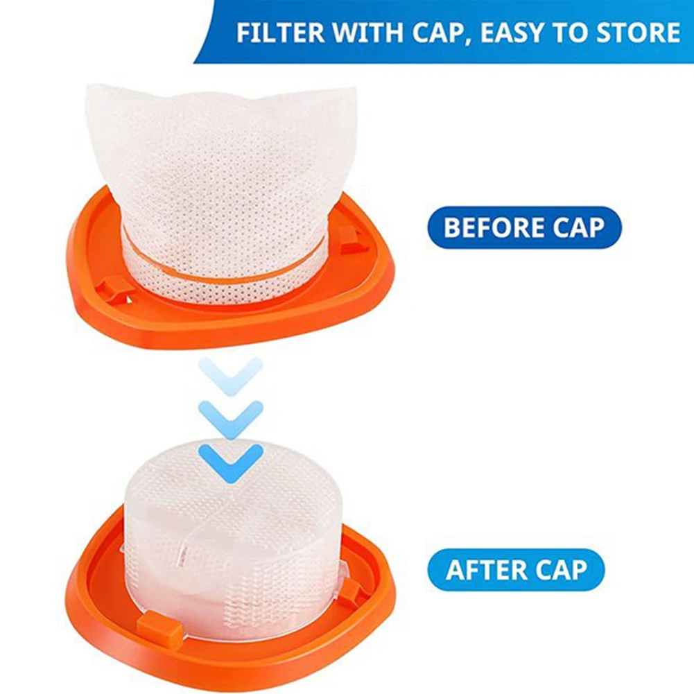 Baao-filtros de vácuo para black & decker hnvc220bcp07 dustbuster mão aspiradores peças hnvcf10 varredor robô limpeza acessórios