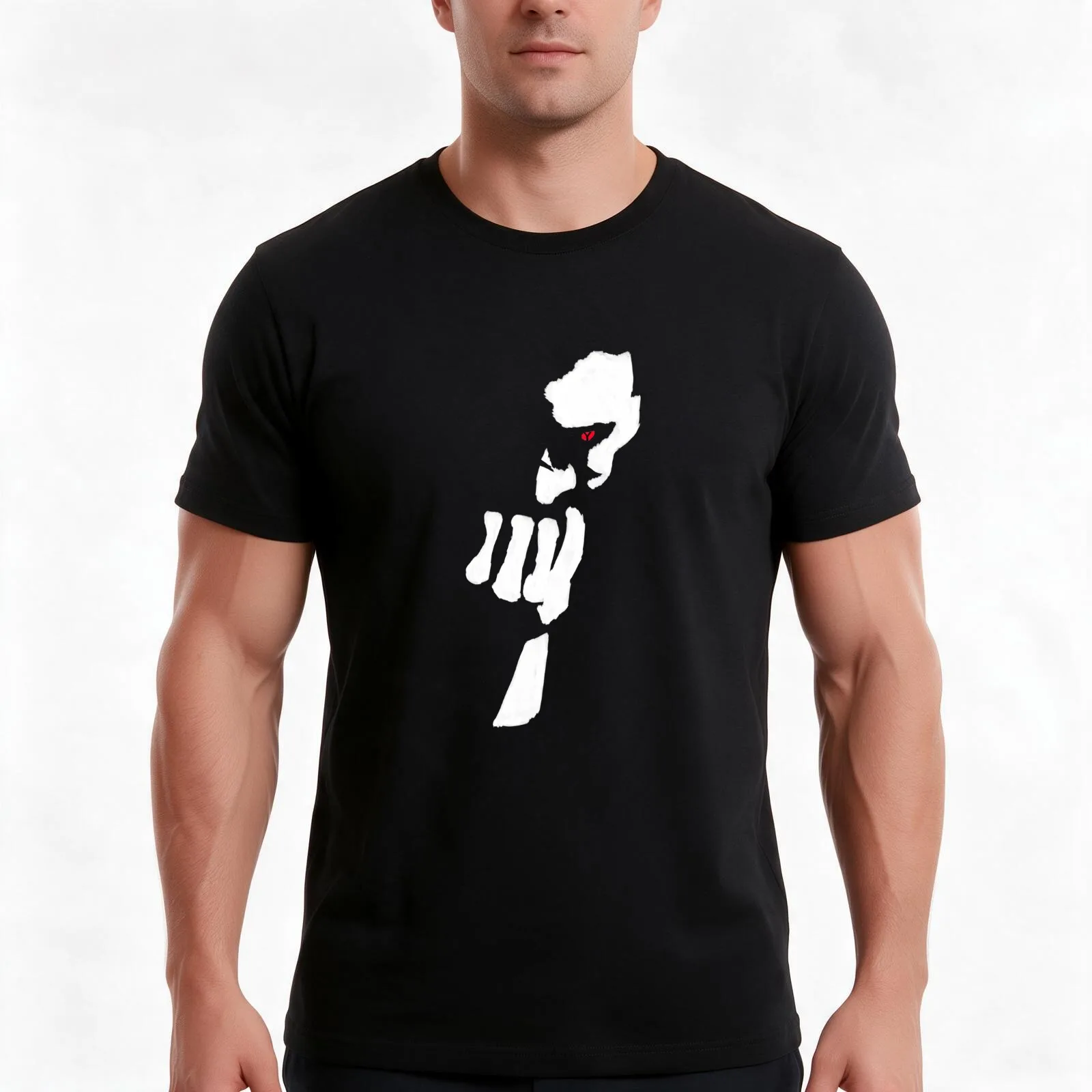 Jonathan Reid T-Shirt, Summer Casual Cotton Tee, Oversized Streetwear Tops, Vintage Graphic Print, Loose Fit Short Sleeve