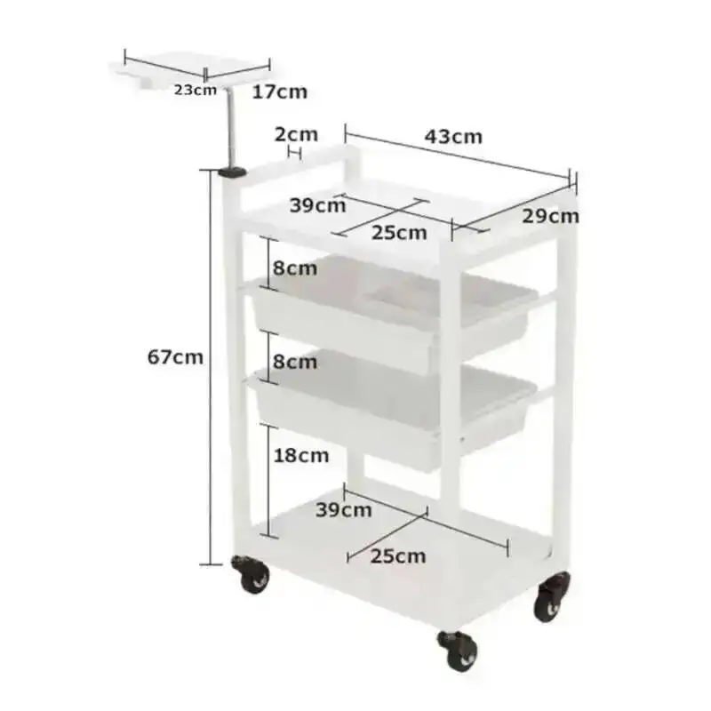 살롱 뷰티파이 노르딕 룸 다기능 드로잉 트롤리 서빙 매니큐어 살롱 트롤리 카리토 보조 뷰티 가구 HDTC