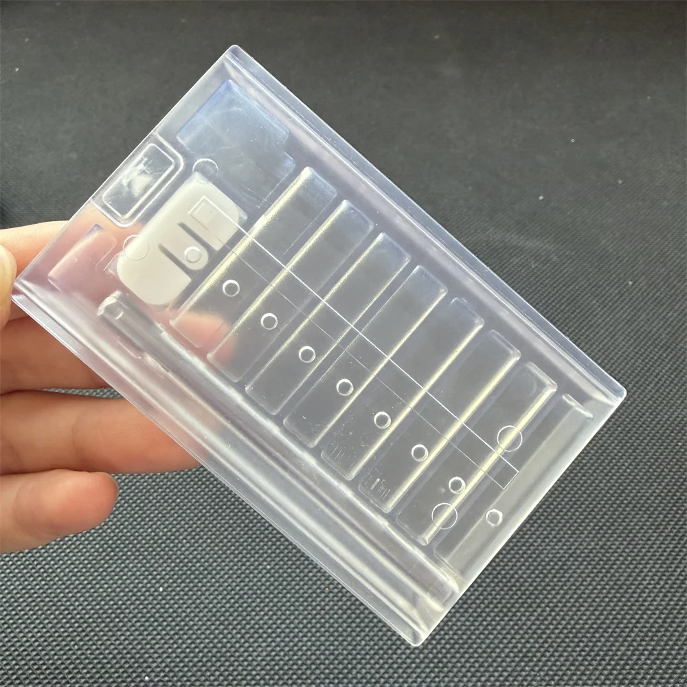 8-Compartment Metal Snuff Cigarette Case Container With Sild Lid in Aluminum Straw Pocket Size Portable Storage Box view 2