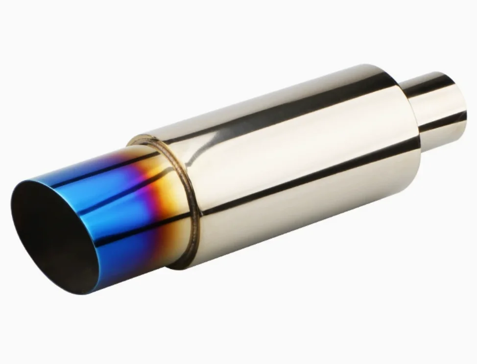 Car Modification Exhaust Pipe Stainless Steel Tailpipe Universal 55mm Hot Selling Style, Color Support Selection