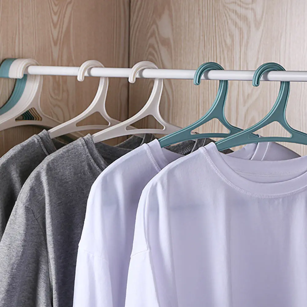 

10pcs Non-Slip Clothes Hanger Set Anti-Skid Plastic Hangers Wardrobe Storage Organizer Home Drying Rack Closet Holder