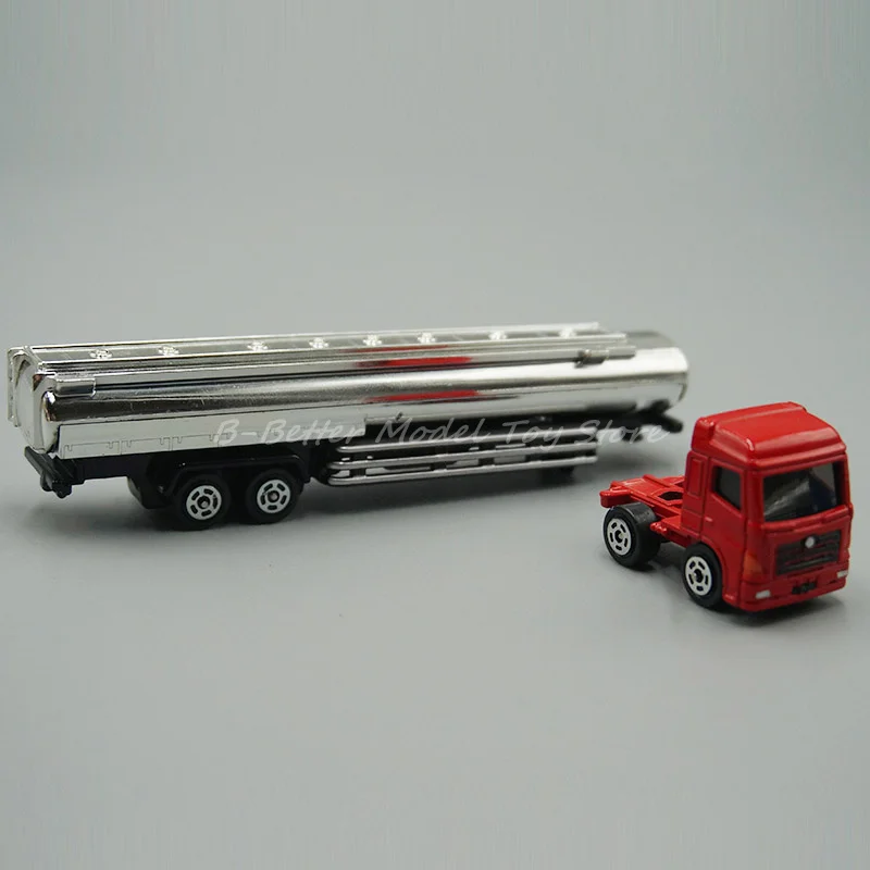 1:100 Diecast Metal Model Toy Tractor & Semi-Trailer Tanker Truck Children Gifts