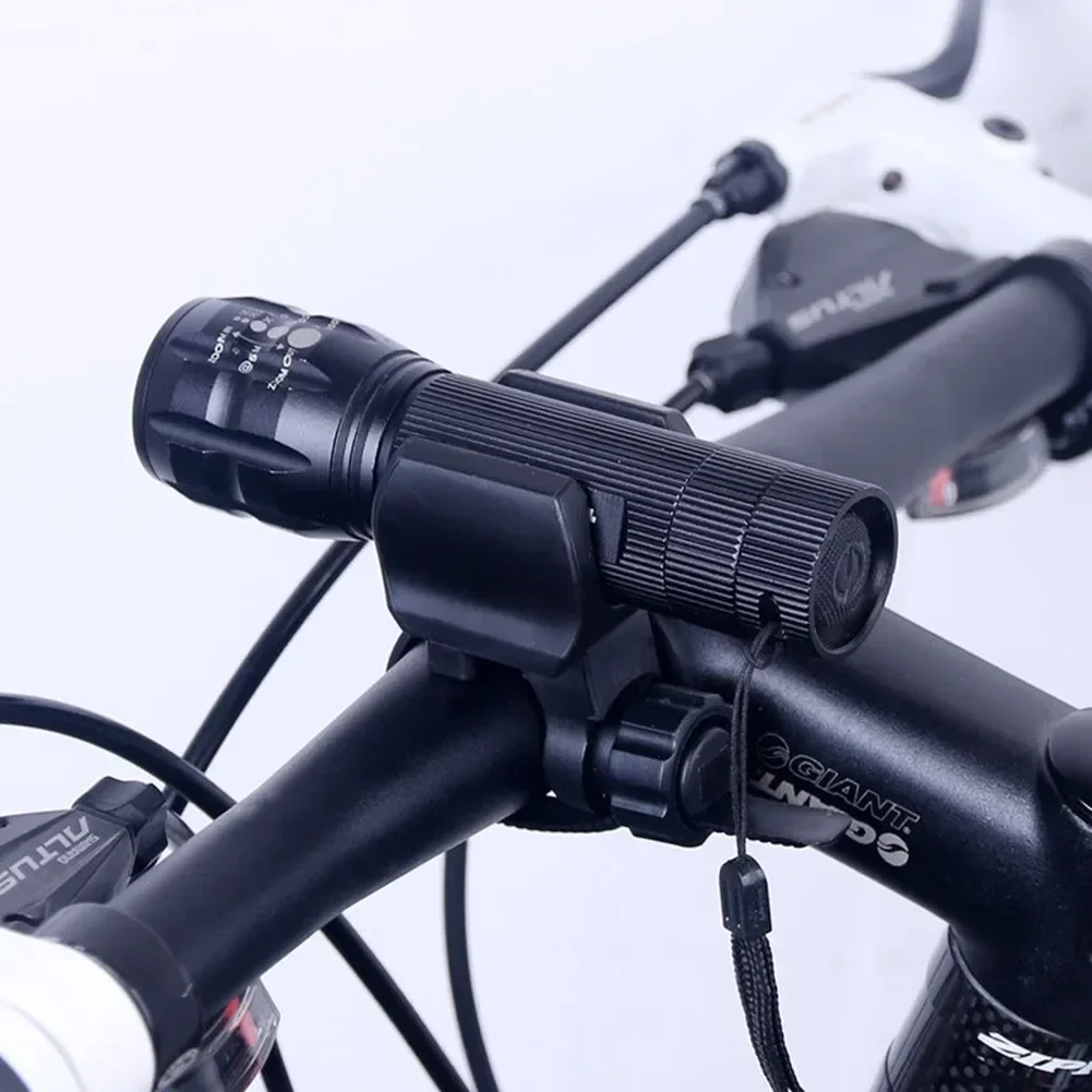 Bicycle Light Holder Bike Flashlight Bracket Torch Mount Clamp Headlamp Clip Pitch Angle For Multi-purpose Bicycle Accessories - Image 3