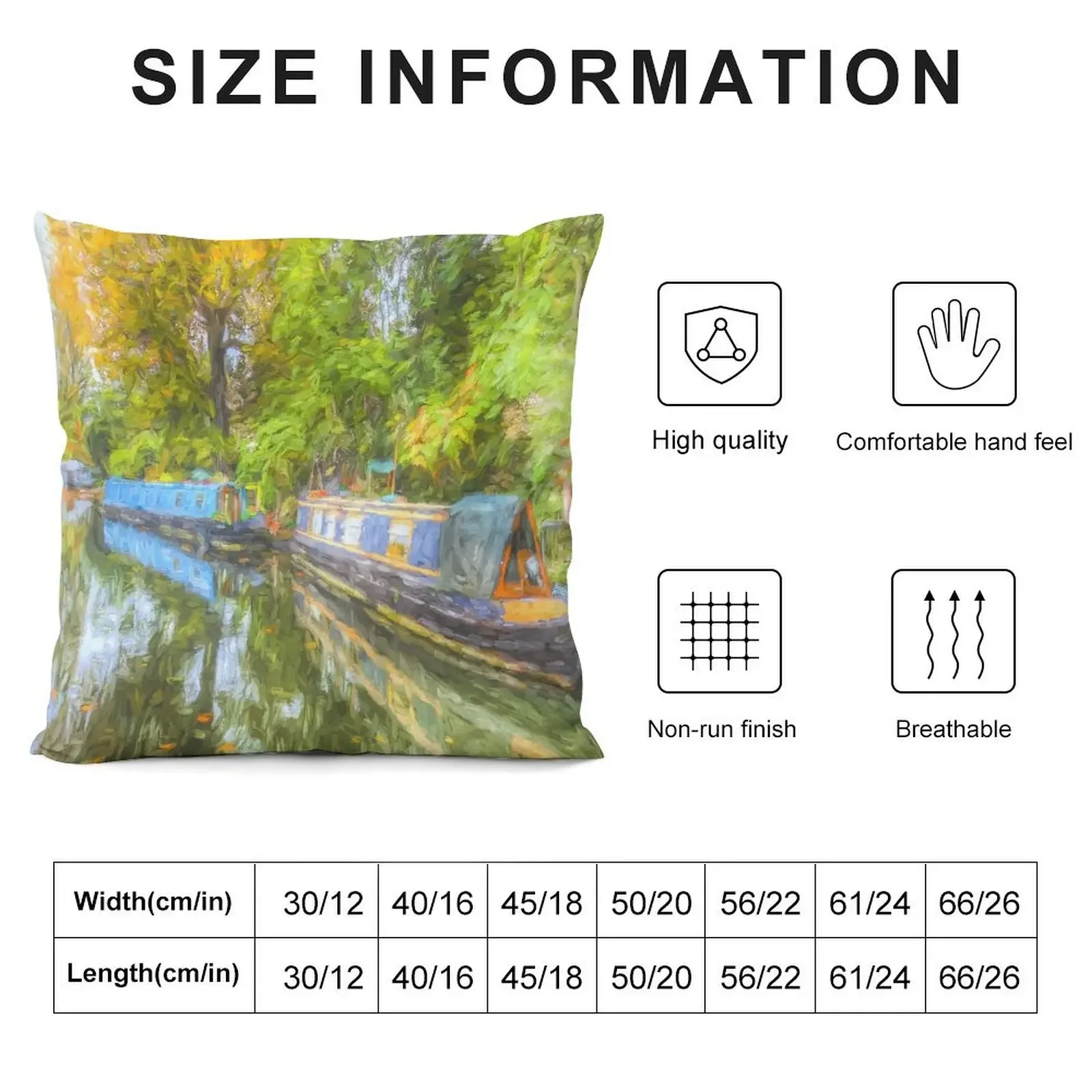 Narrow Boat Serenity Throw Pillow Luxury Pillow Case Anime Pillow Cases