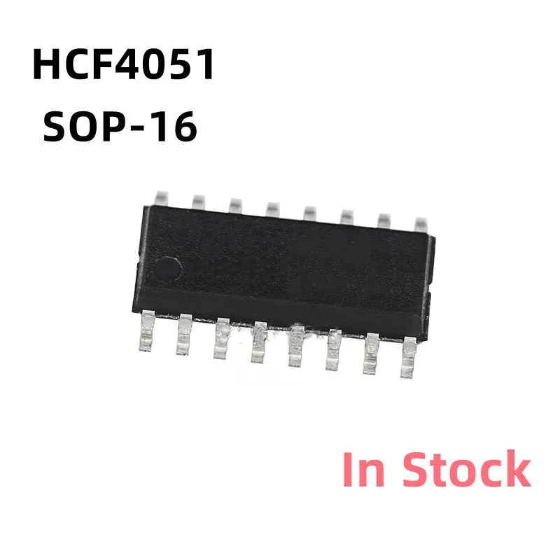 10PCS/LOT HCF4051 CD4051 HEF4051 SOP-16 One out of eight analog switch chip In Stock