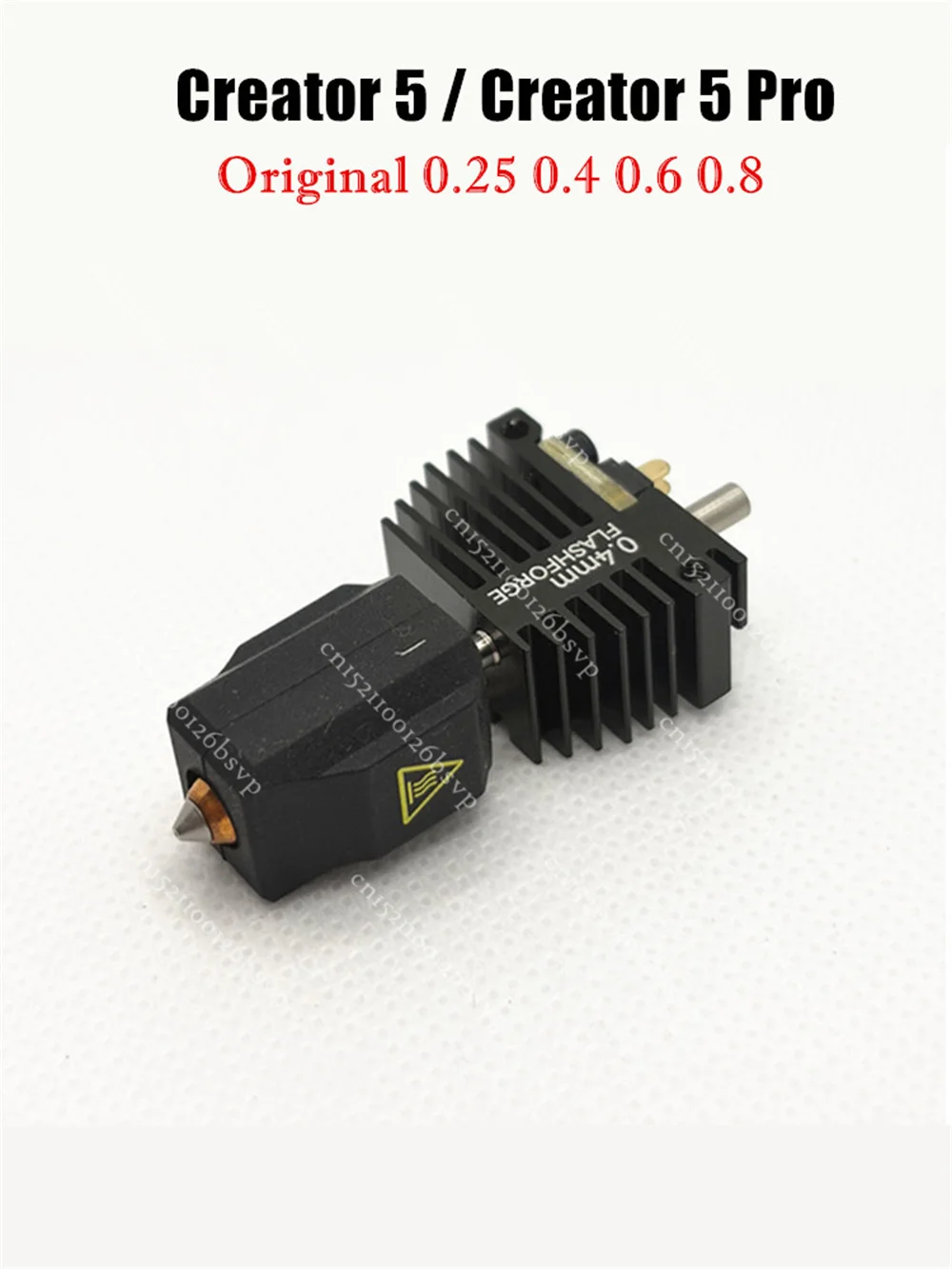 Original Flashforge Creator 5/ C5 Pro Düsenbaugruppe C5/C5 Hotend-Kit OEM-3D-Druckerteile