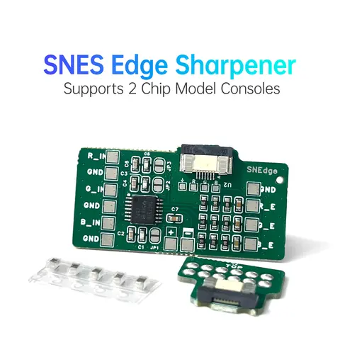 SNES 2 Chips Edge Enhancer Mod SNEdge For Super Nintendo Console Look Almost As Good As 1 Chip Image Effects