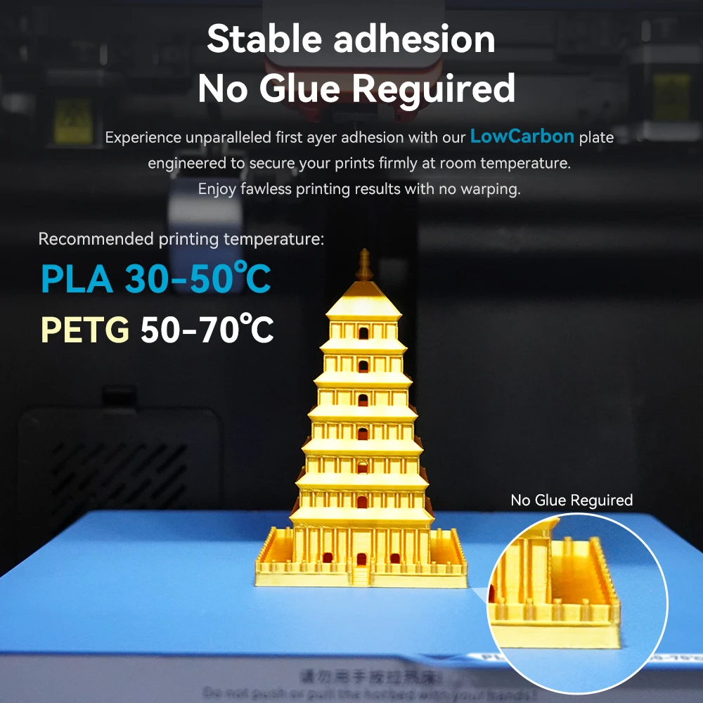 Upgrade Build Plate For Bambu lab/Anycubic/Elegoo/Flashforge Cold Plate PLA PETG Spring Steel Double-sided Printing Heatbed