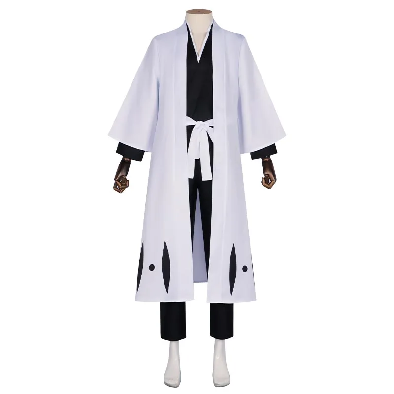 Anime Aizen Sousuke Cosplay Costume Bleach Cosplay Kuchiki Byakuya Captain Hitsugaya Toushir Captain Robe Kimono Outfit for Men
