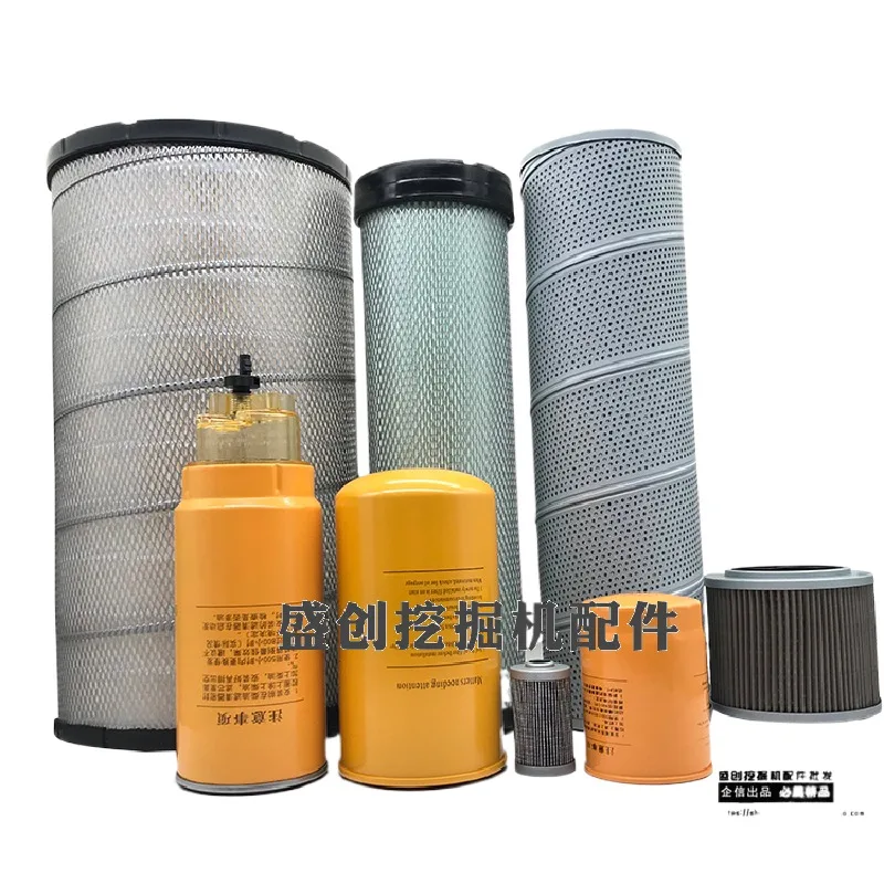 

For Sany Excavator Sy215c-9 Engine Oil Diesel Air Oil Water Paper Diesel Hydraulic Filter Excavator Accessories