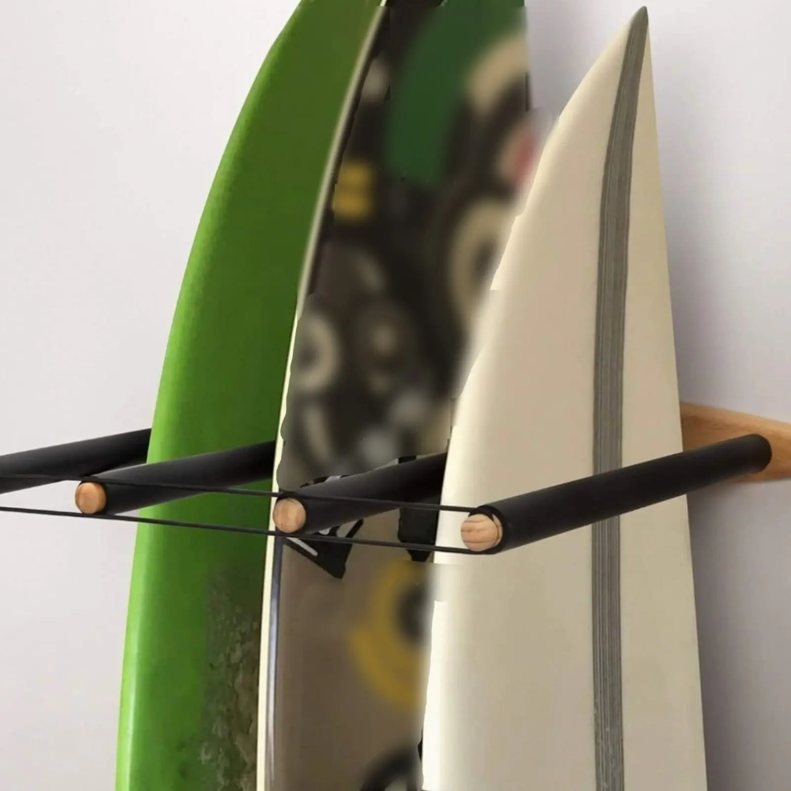 

Surfboard Wall Mount Space Saving Surfboard Wall Rack Multi-Board Display Rack Scuff Protection Wooden Board Hanger Sturdy Duty